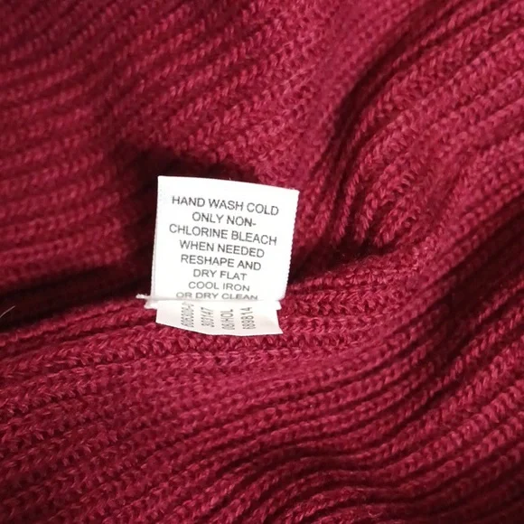 NWT Banana Republic Men's Maroon Wool Blend V-Neck Sweater Size L - Picture 6 of 9